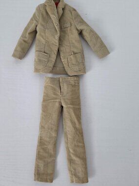 Vintage Ken~ Tan Jacket & Pants "Campus Corduroys" #1410, 1964